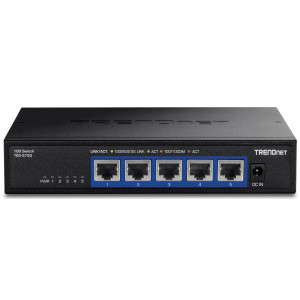 TRENDnet TEG-S750 5-Port Ethernet Switch, 10G RJ-45 ports, 100Gbps switching capacity